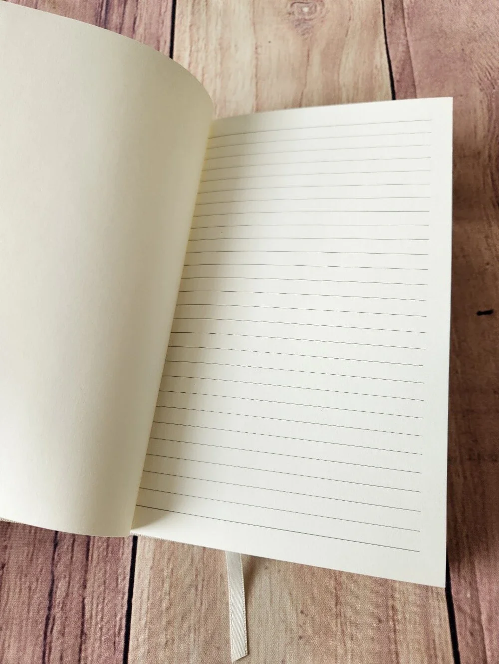 Officiant Book - Cream Canvas Linen Embossed Hard Cover Officiant or Pastor